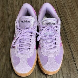 Adidas Women's Vl Court Bold Sneaker Purple